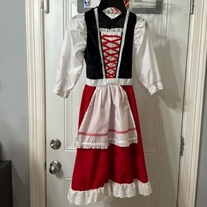 Little red riding hood character costume girls size 8